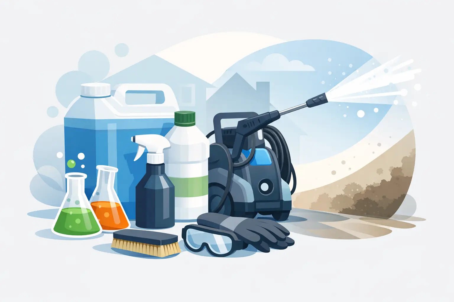 What Chemicals Do Professional Pressure Washers Use?