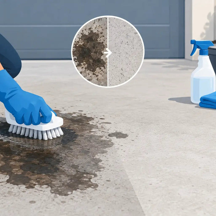 How to Remove Concrete Oil Without Damaging It