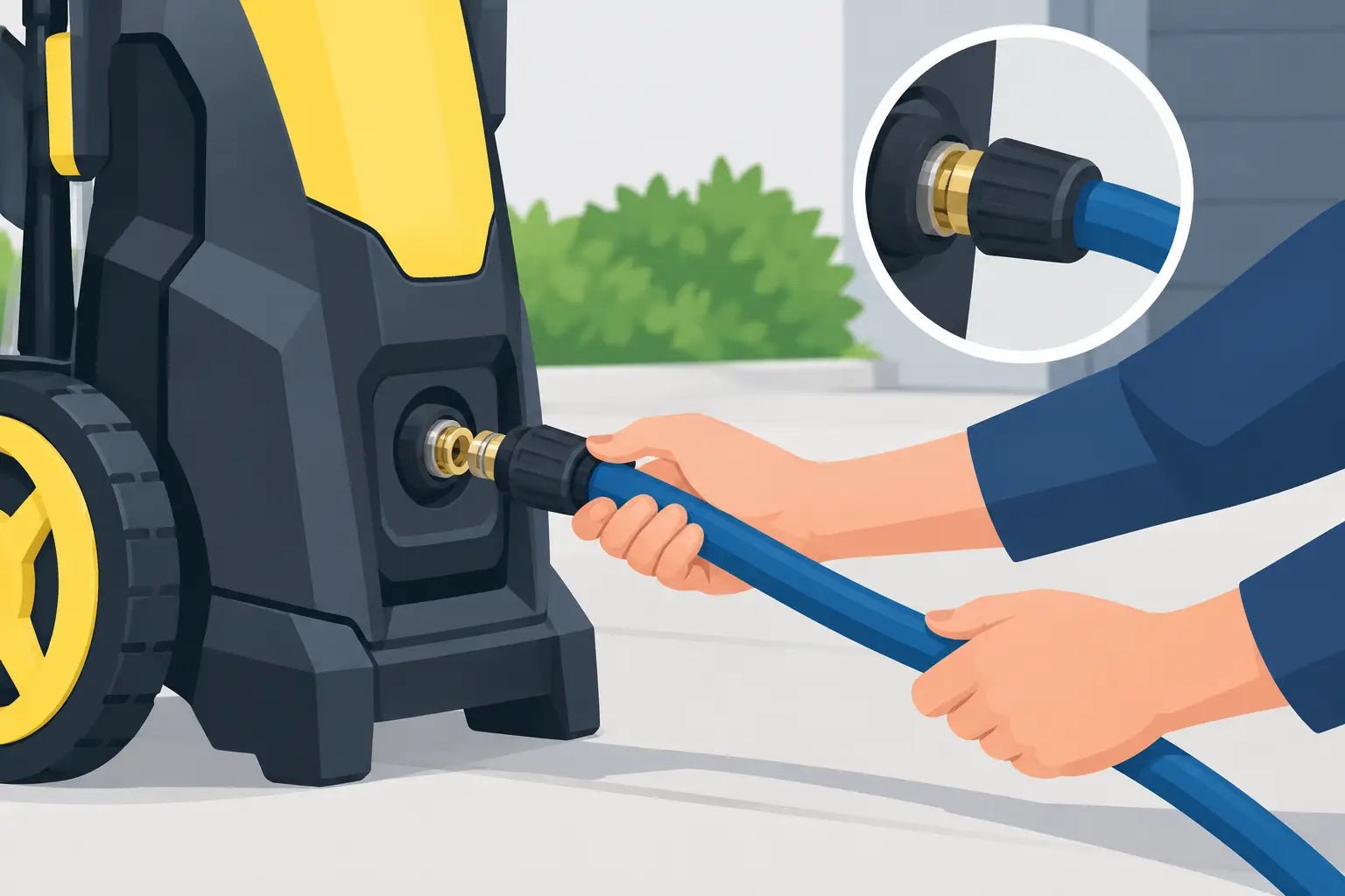 How to Fit a Pressure Washer Hose Properly