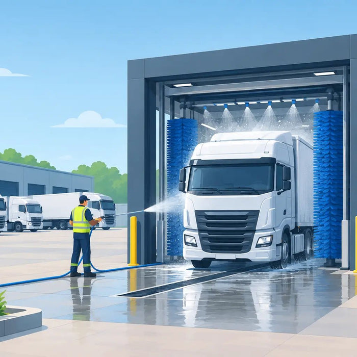 Transport Depot Wash Setup Example for Fleets