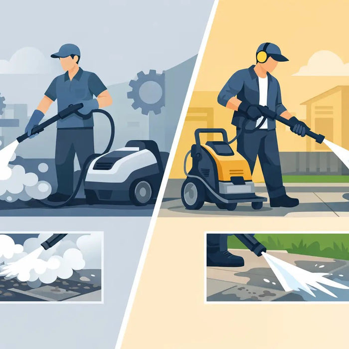 Steam Cleaner vs Pressure Washer for Trade Cleaning