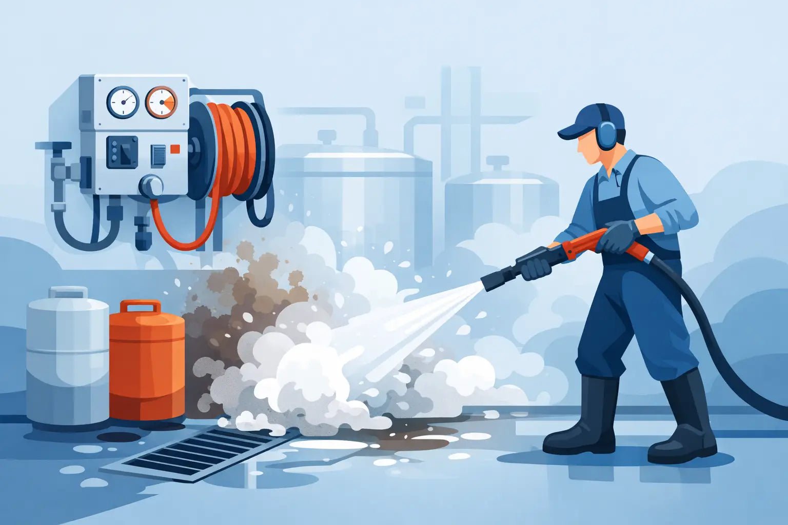 Hot Water Washdown Systems for Serious Cleaning