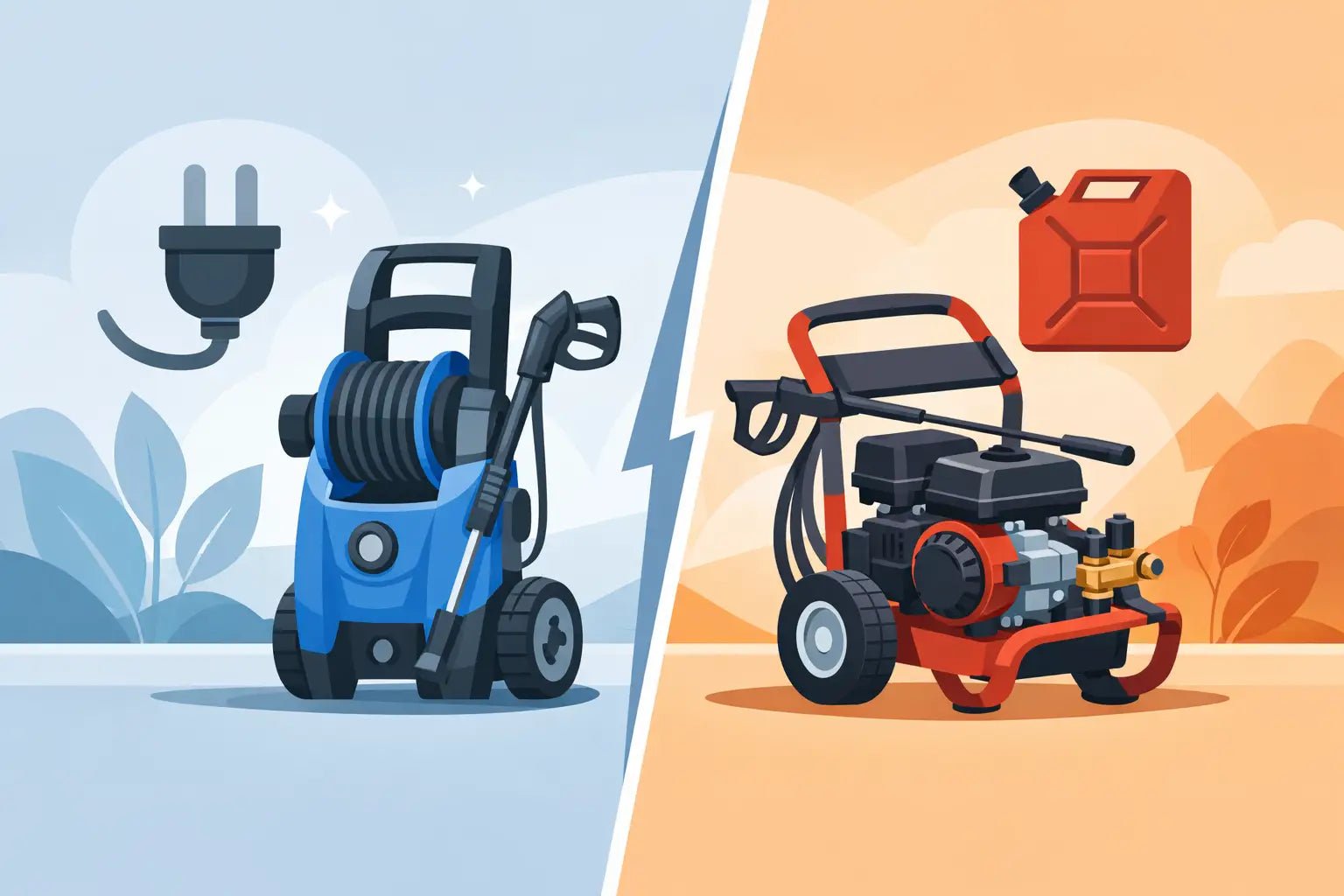 Electric vs Petrol Pressure Washers