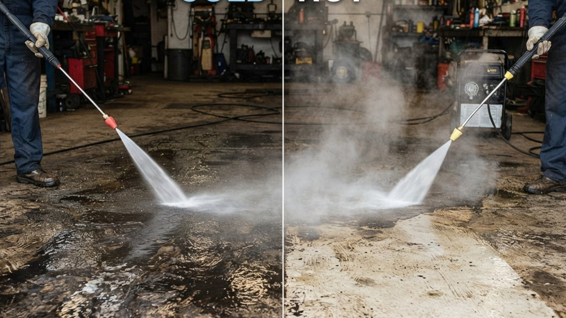 Hot vs Cold Pressure Washer – Which Removes Grease Faster?