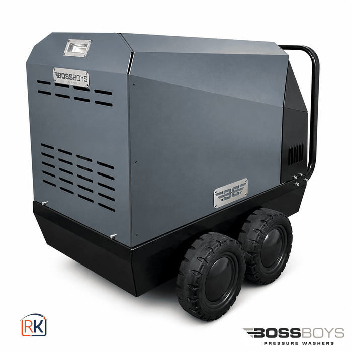 BOSSBOYS MHD12100 Mobile Hot Water Pressure Washer 100 Bar