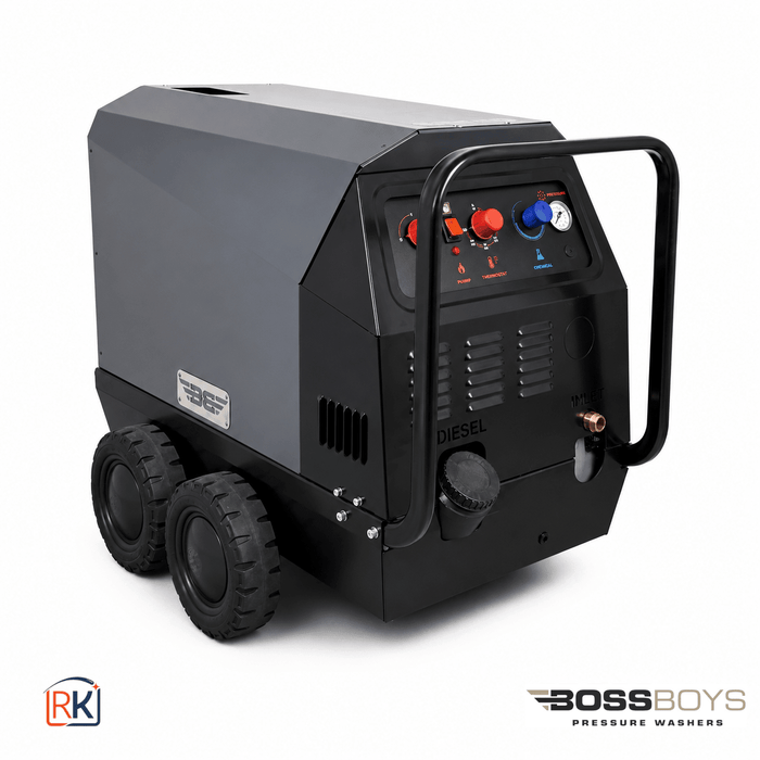 BOSSBOYS MHD12100 Mobile Hot Water Pressure Washer 100 Bar