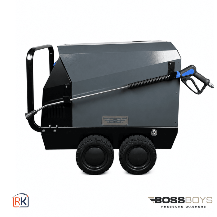 BOSSBOYS MHD12100 Mobile Hot Water Pressure Washer 100 Bar