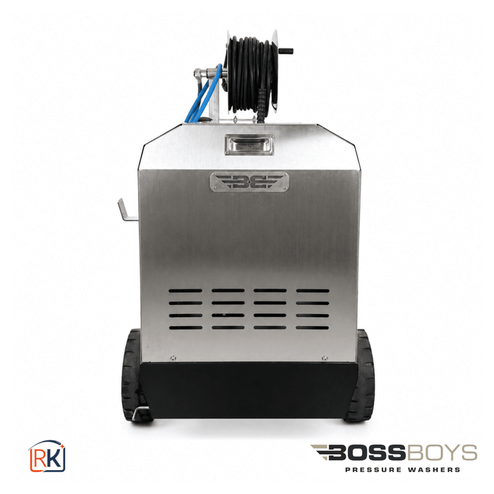 BOSSBOYS MHE10160SS Professional Electric Hot Water Pressure Washer 160 Bar 10 LPM 3-Phase