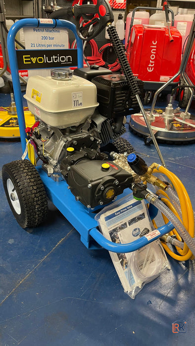 Evolution 2 Honda GX390 Professional Petrol Pressure Washer 200 Bar 21 LPM