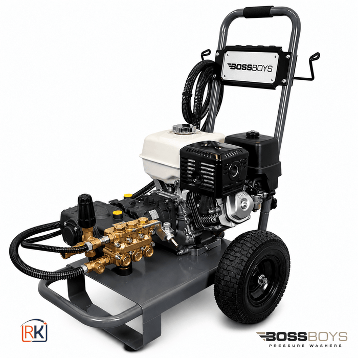 BOSSBOYS PM15250 Professional Mobile Petrol Pressure Washer 250 Bar