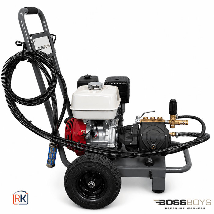 BOSSBOYS PM15250 Professional Mobile Petrol Pressure Washer 250 Bar
