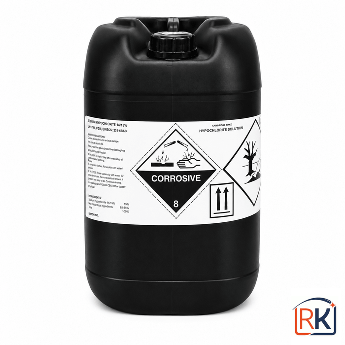 Real-Hypo Professional Sodium Hypochlorite 14/15% 25L Concentrated Cleaner