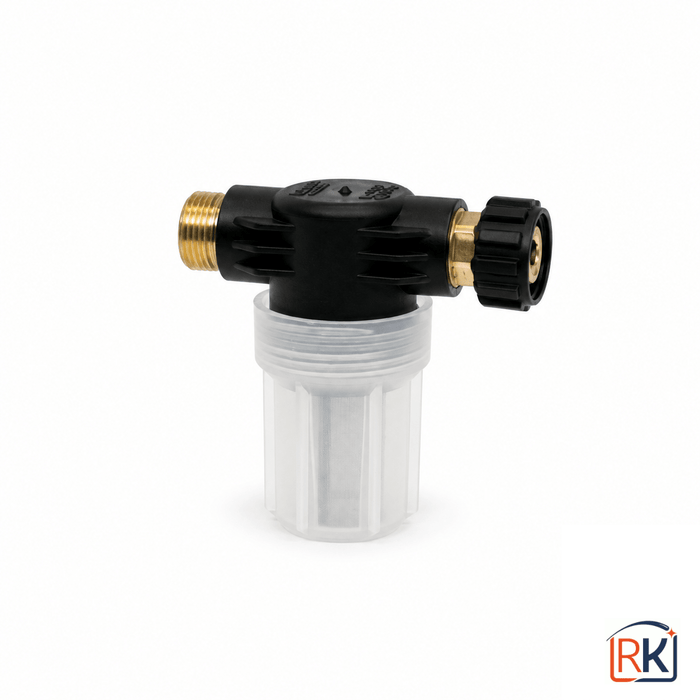 Kranzle Inline Water Filter 3/4" Brass Inlet Pressure Washer Filter