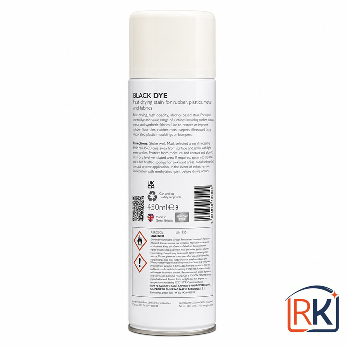 Autoglym Black Dye 450ml Tyre & Trim Restorer