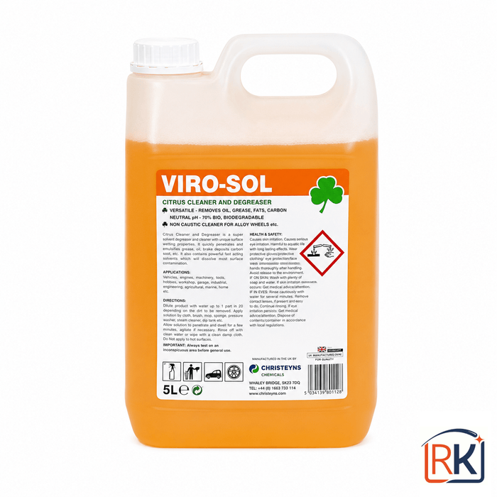 Citrus Cleaner & Degreaser 5L Industrial Biodegradable Heavy Duty Formula