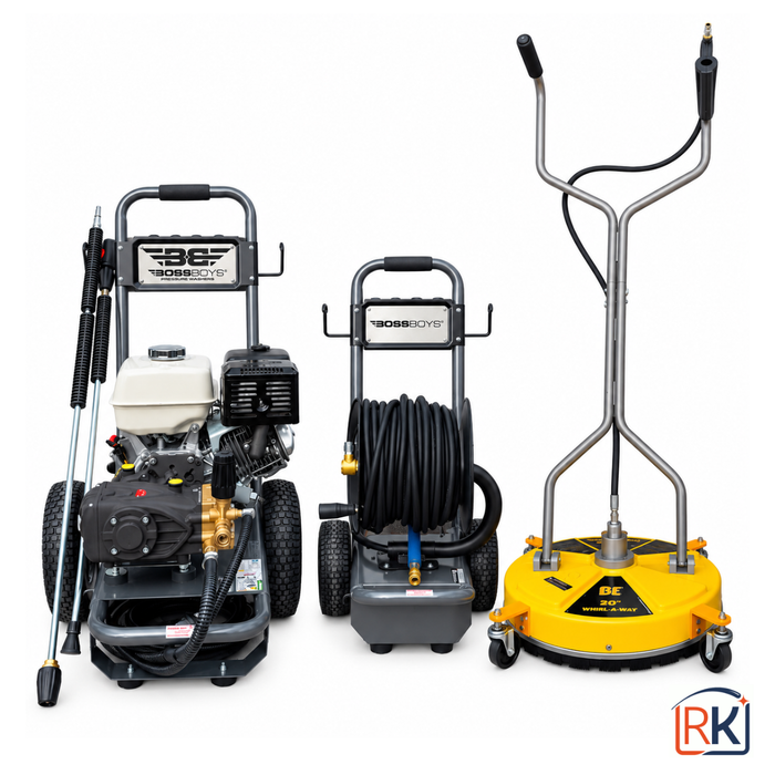 RealKleen 15250 WS251 Professional Petrol Pressure Washer Starter Package