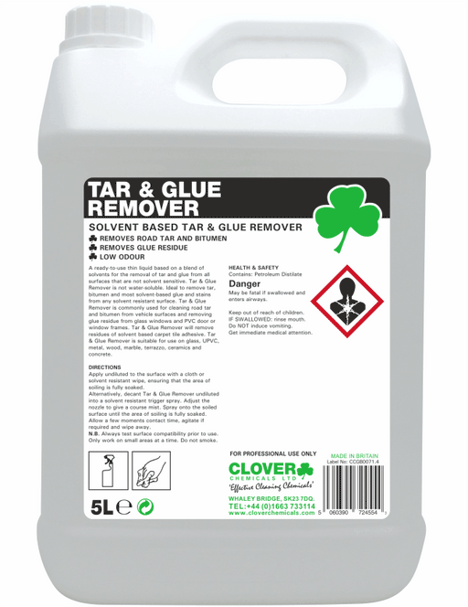 Tar & Glue Remover 5L Professional Vehicle Bitumen Adhesive Remover - RealKleen LTD